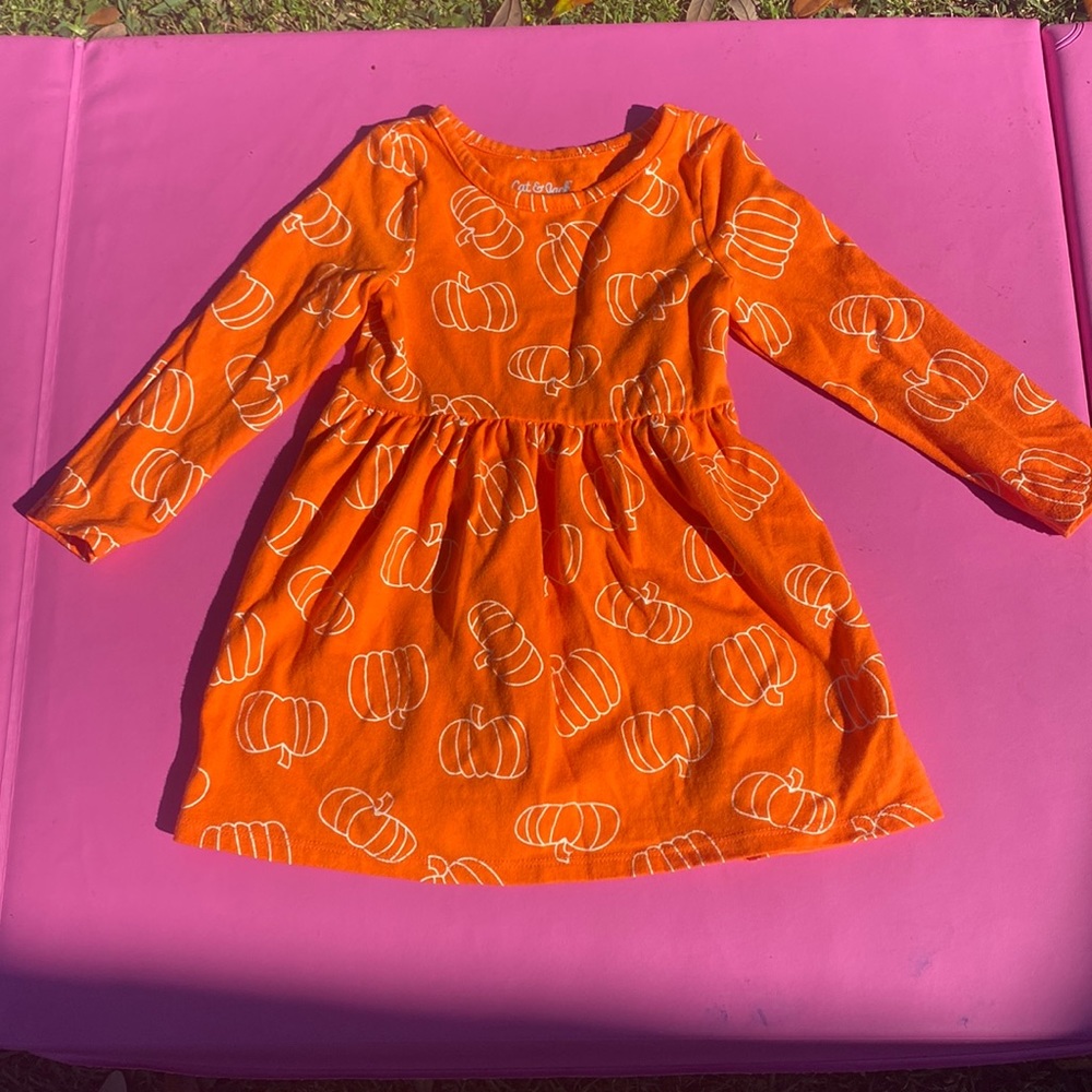 Halloween dress with pumpkins
